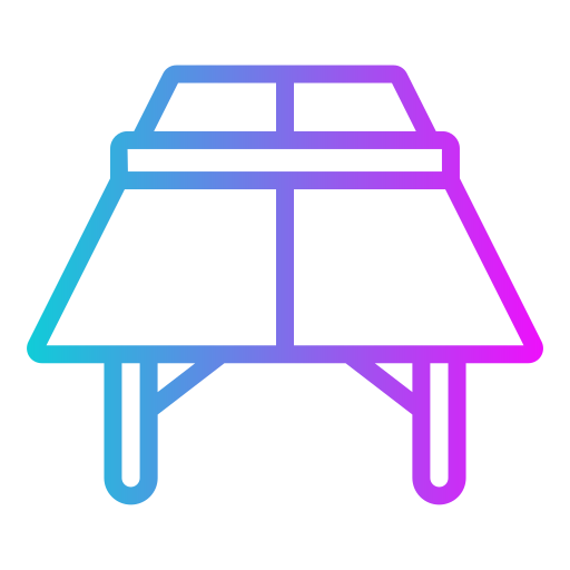 Ping pong Generic gradient outline icon