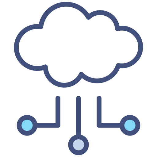 tecnología en la nube Generic color lineal-color icono