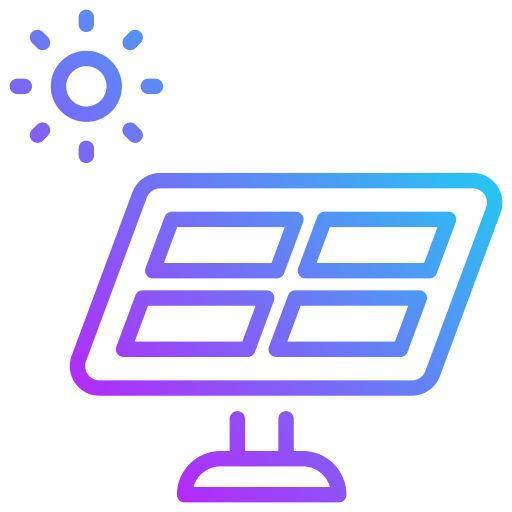 panel słoneczny Generic gradient outline ikona