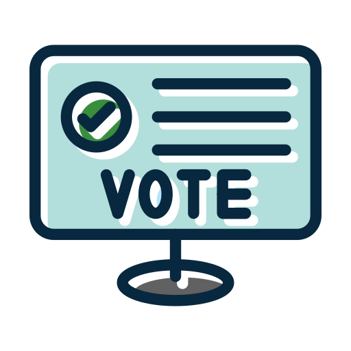 Online voting Generic color lineal-color icon