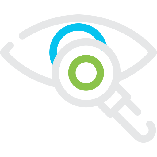 Тест глаз Generic color outline иконка