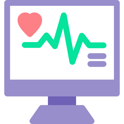 monitor de corazón Generic color fill icono