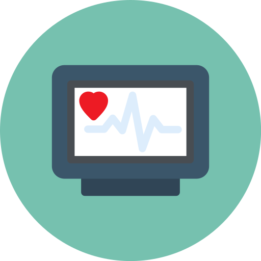 monitor de ecg Generic color fill icono