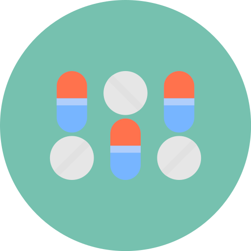 medicamento Generic color fill icono