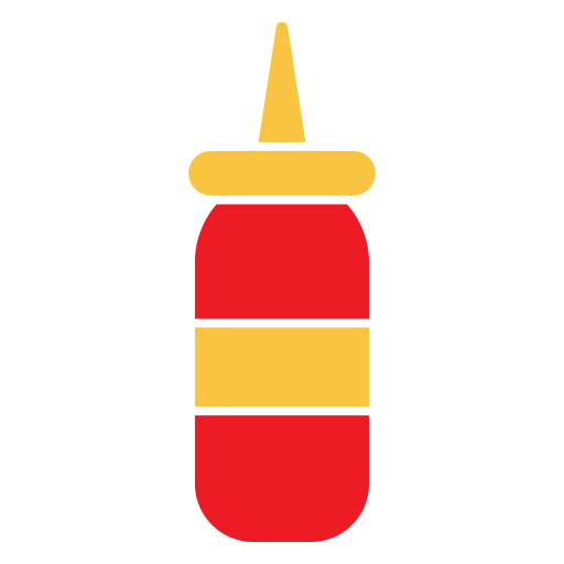 Ketchup bottle Generic color fill icon