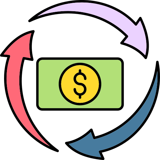 conversión de moneda Generic color lineal-color icono