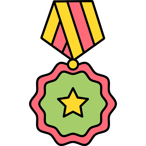 medaglia Generic color lineal-color icona