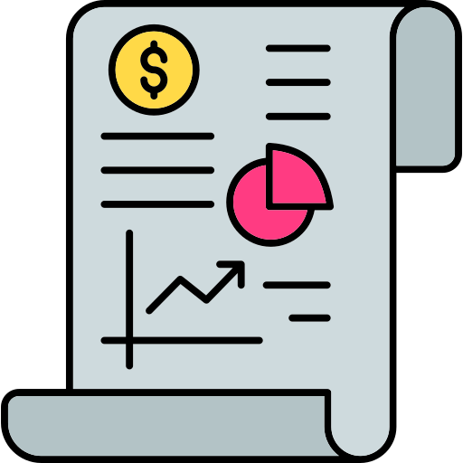 informe financiero Generic color lineal-color icono