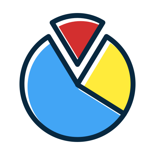 wykres kołowy Generic color lineal-color ikona