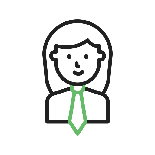 zakenvrouw Generic color outline icoon