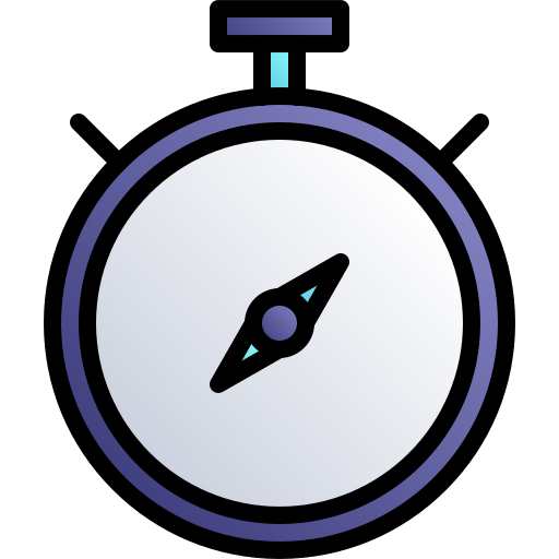 choronometr Generic gradient lineal-color ikona