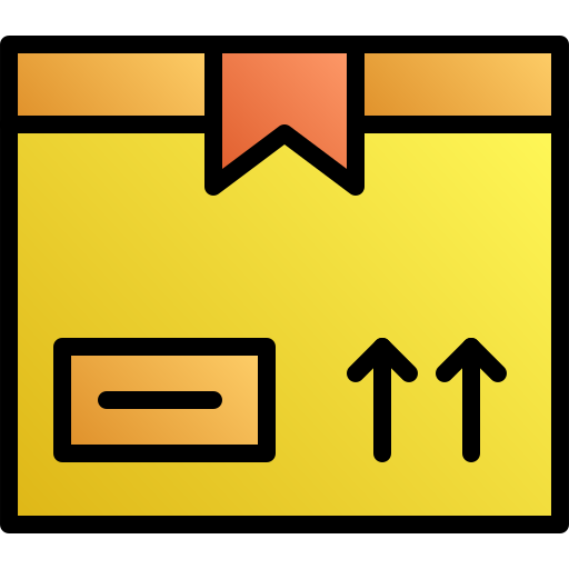 pudełko dostawcze Generic gradient lineal-color ikona