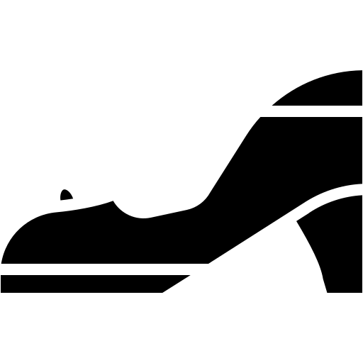 하이힐 Generic black fill icon