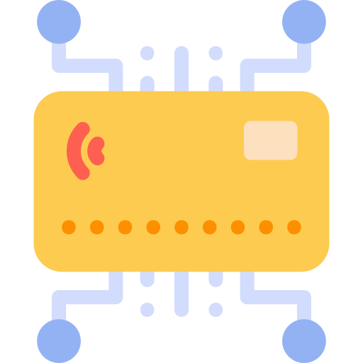 tarjeta electrónica Generic color fill icono