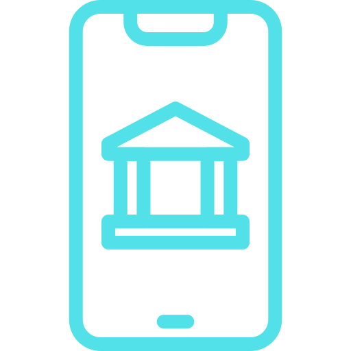 les services bancaires mobiles Generic color outline Icône