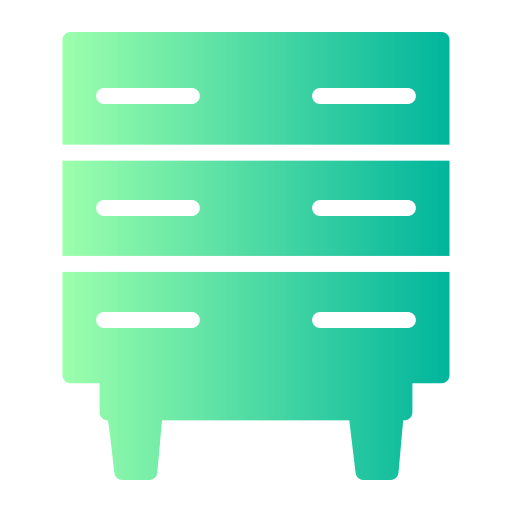 Chest of drawers Generic gradient fill icon