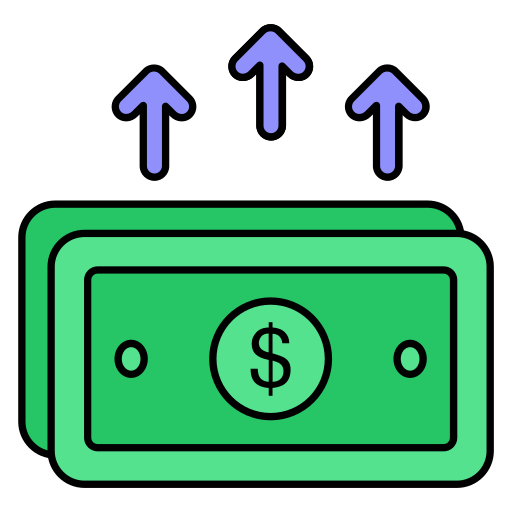 crecimiento del dinero Generic color lineal-color icono