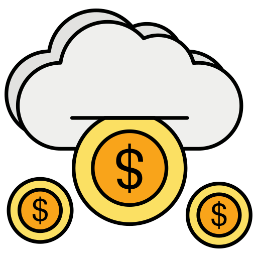 Cloud money Generic color lineal-color icon