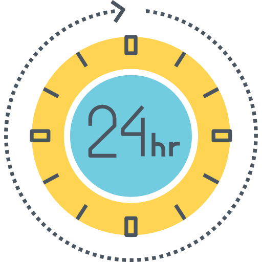24時間 Flaticons.com Flat icon