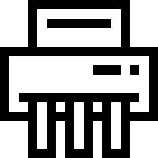 Shredder Basic Straight Lineal icon