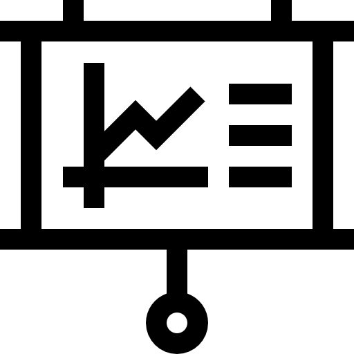 grafik Basic Straight Lineal icon