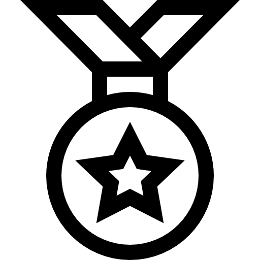 medaglia Basic Straight Lineal icona