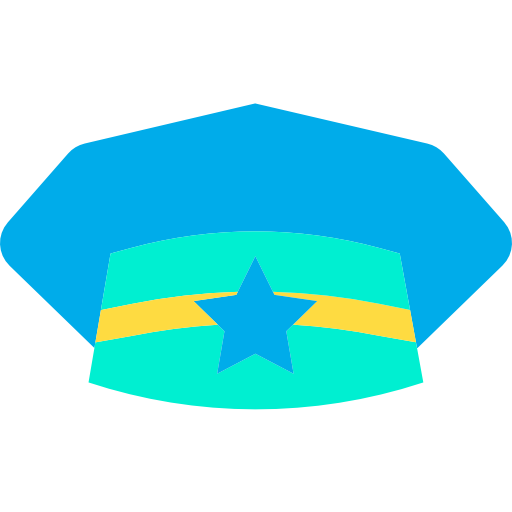 polizeihut Kiranshastry Flat icon
