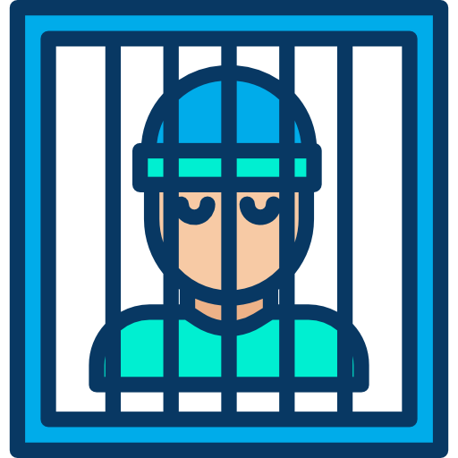 więzienie Kiranshastry Lineal Color ikona