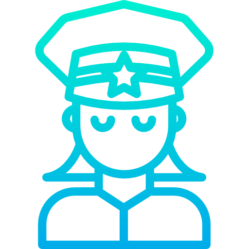 婦人警官 Kiranshastry Gradient icon