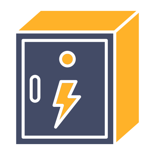 Electrical panel Generic color fill icon