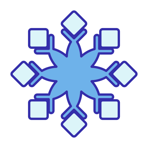 Snowflake Generic color lineal-color icon