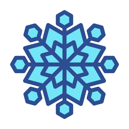 Снежинка Generic color lineal-color иконка
