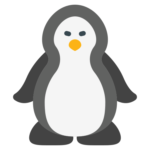 pinguino Generic color fill icona