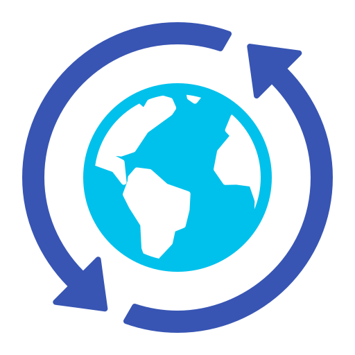Earth cycles Generic color fill icon