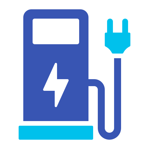 Зарядная станция Generic color fill иконка
