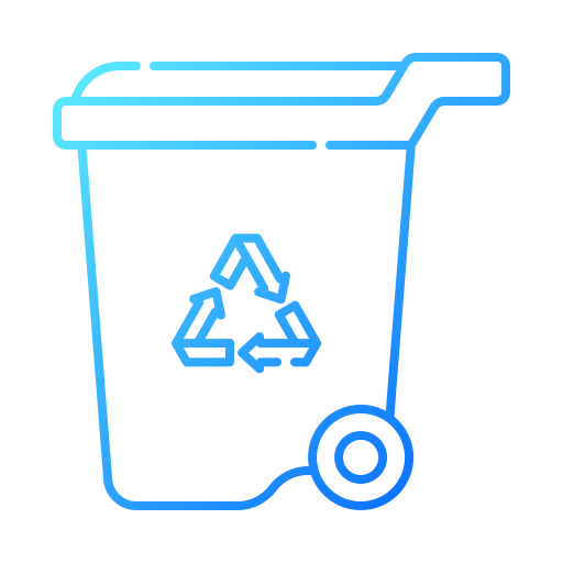 papelera de reciclaje Generic gradient outline icono