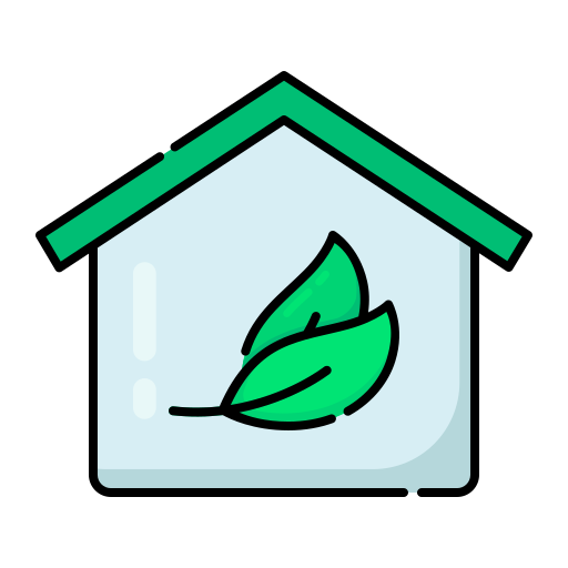 Зеленый дом Generic color lineal-color иконка