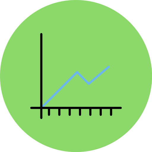 Line chart Generic color lineal-color icon