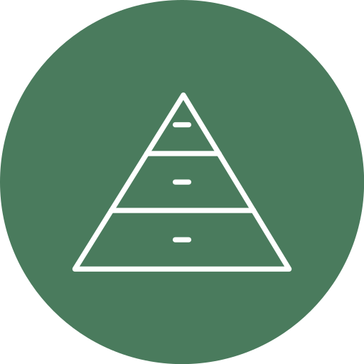 gráfico de pirâmide Generic color fill Ícone