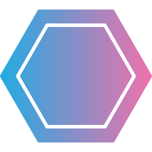 hexagone Generic gradient fill Icône