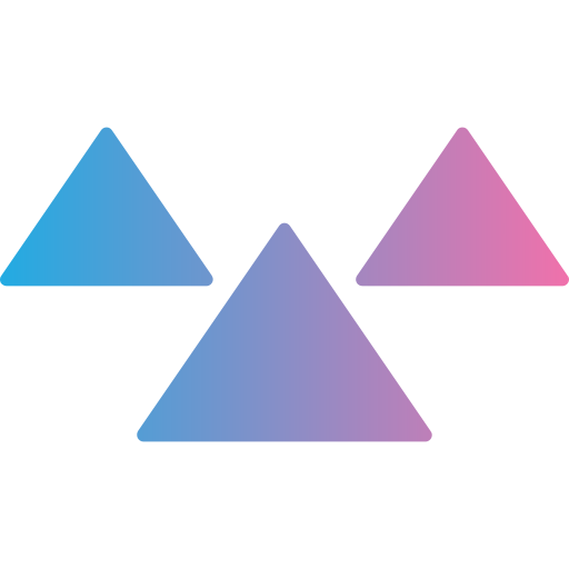 triangoli Generic gradient fill icona