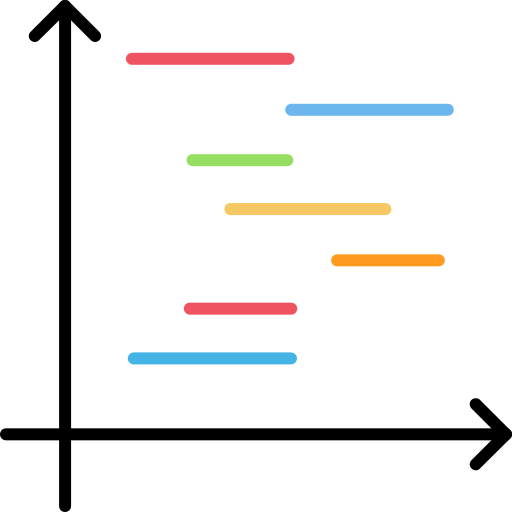 gráfico de gantt Generic color lineal-color icono