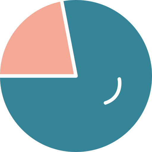 graphique circulaire Generic color fill Icône