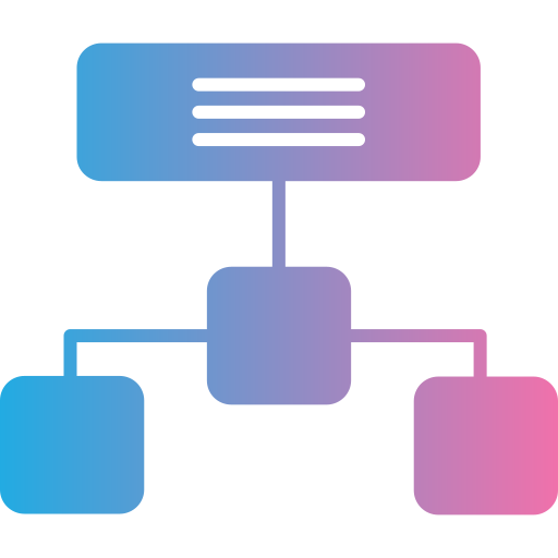 계층적 구조 Generic gradient fill icon