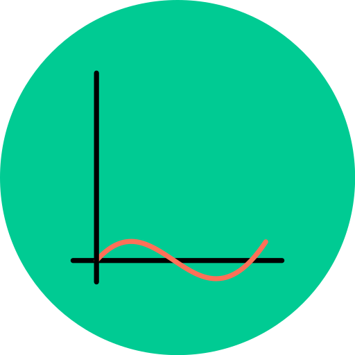 gráfico de ondas Generic color lineal-color icono