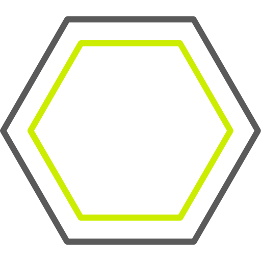 sześciokąt Generic color outline ikona