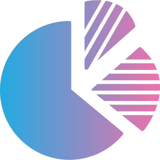 diagramme circulaire Generic gradient fill Icône