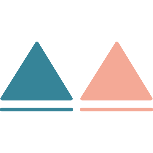 trójkąty Generic color fill ikona