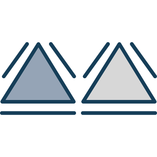 trójkąty Generic color lineal-color ikona