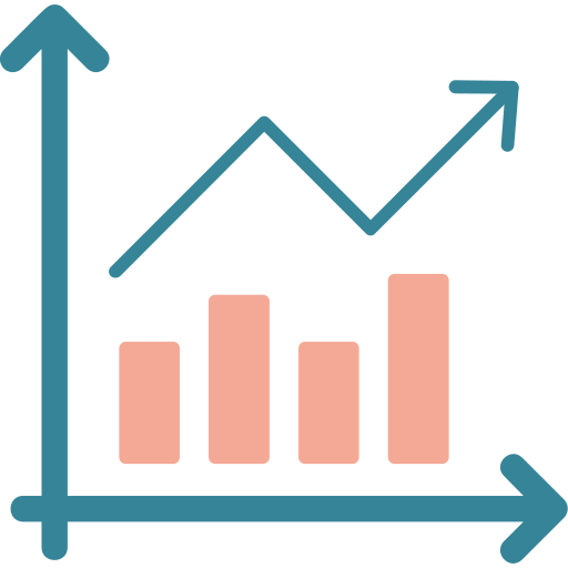 grafico a barre Generic color fill icona